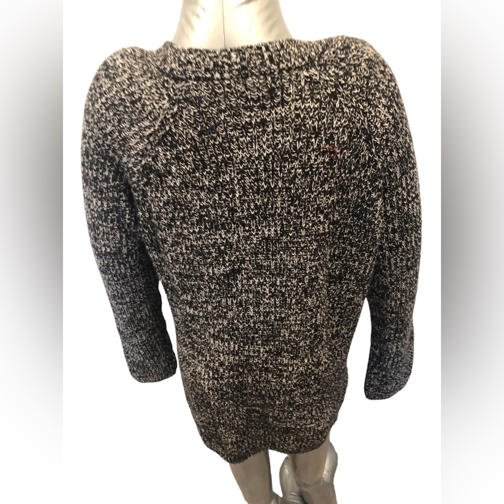 Gap Medium gray and black sweater cardigan cotton and polyester - Picture 7 of 10